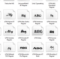  Bộ font UTM  icon