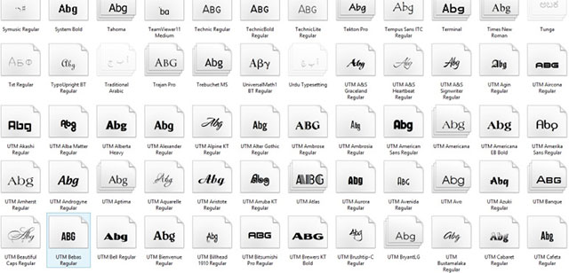 Tải Bộ font UTM để hỗ trợ gõ tiếng Việt dễ dàng