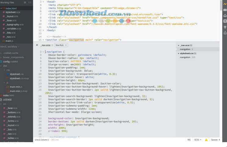 Công cụ Quick Edit trong Brackets