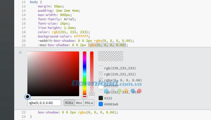 Sử dụng Quick Edit trong Brackets cho những mục đích khác nhau