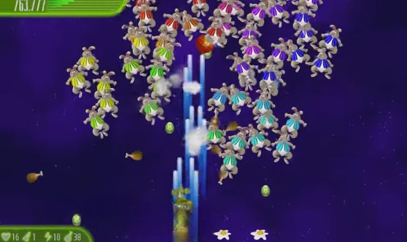 Giao diện game Chicken Invaders 4 phiên bản Phục sinh