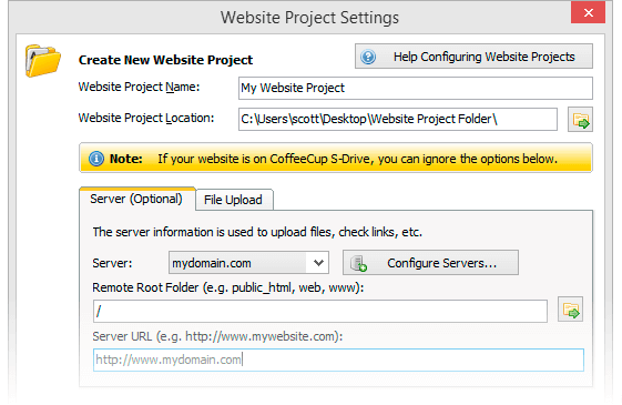 CoffeeCup HTML Editor giúp người dùng quản lý web dễ dàng