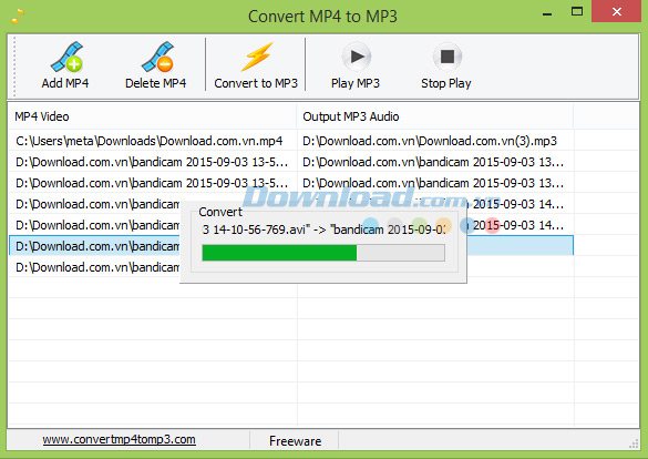 Lấy nhạc từ video với Convert MP4 to MP3