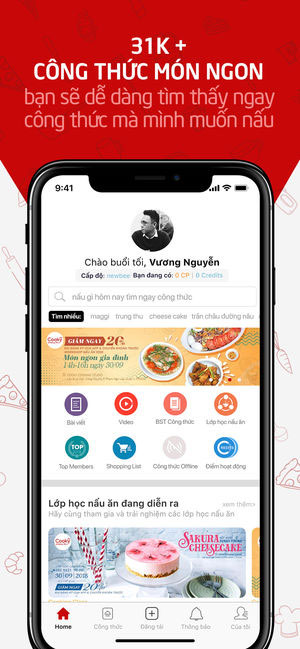 Ứng dụng Cooky trên iPhone