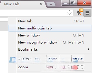 Sử dụng tính năng Multi-login Tab Coowon Browser