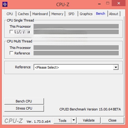 Thẻ Bench mới của CPU-Z