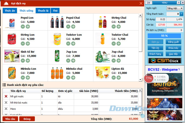 Gọi dịch vụ từ máy trạm Gọi dịch vụ từ máy trạm