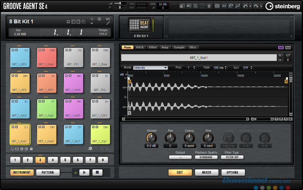Âm thanh trống đa dạng