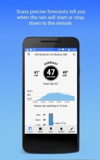 Ứng dụng dự báo thời tiết Dark Sky cho Android