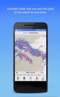 Dark Sky cho Android có radar thời tiết