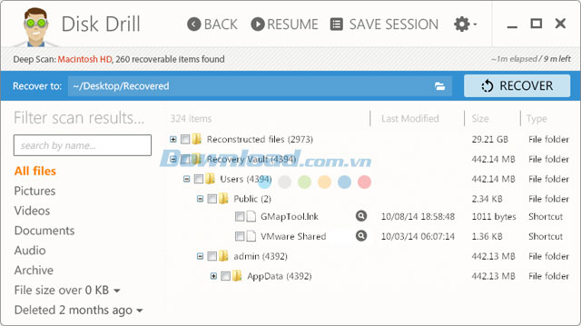 Khôi phục dữ liệu trên Macbook Khôi phục dữ liệu trên Macbook