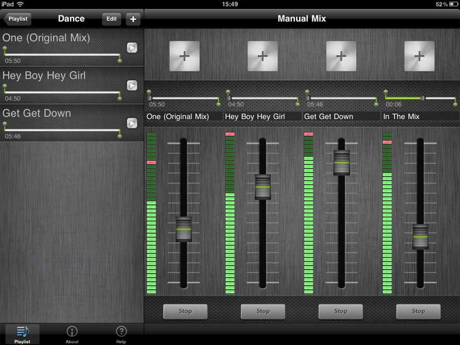Giao diện DJ Mixer HD cho iOS