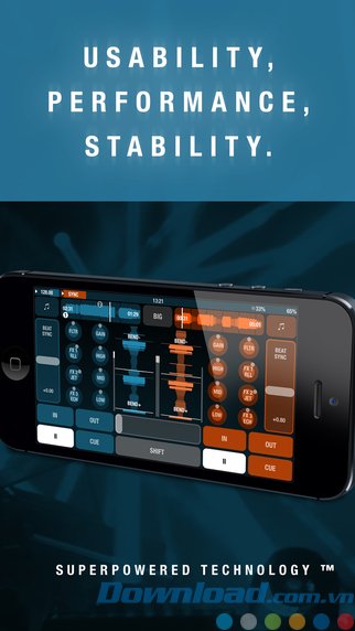 Ứng dụng DJ ổn định, dễ sử dụng Ứng dụng DJ ổn định, dễ sử dụng
