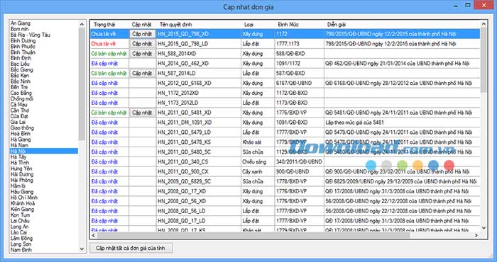 Tải Dự toán F1 - Dự toán công trình hiệu quả hơn
