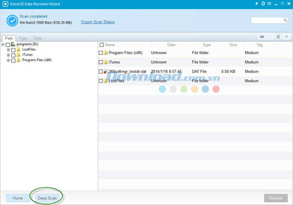 Lựa chọn thư mục lưu file