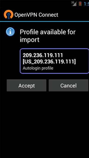 EasyOvpn Android có giao diện đơn giản và dễ sử dụng