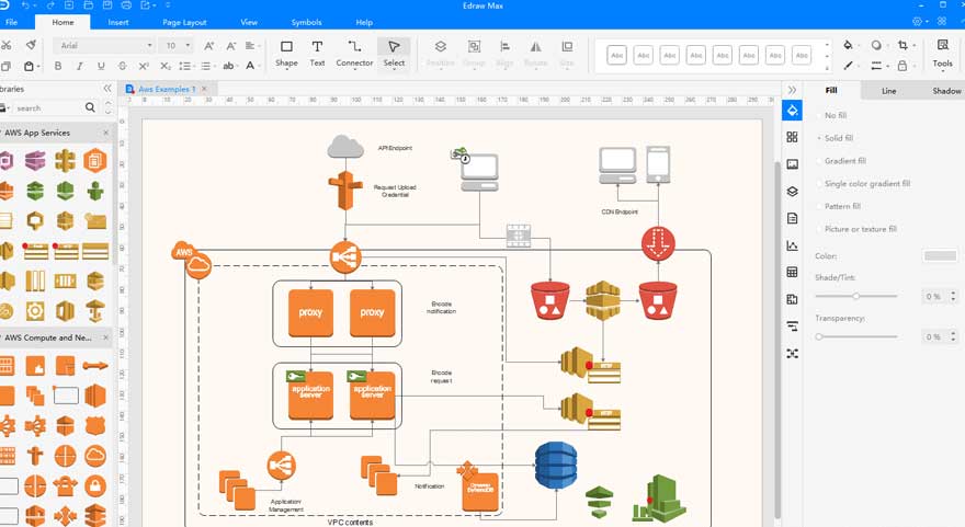 Giao diện đơn giản của Edraw Max