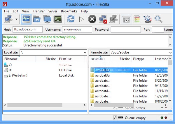 FileZilla trên Windows