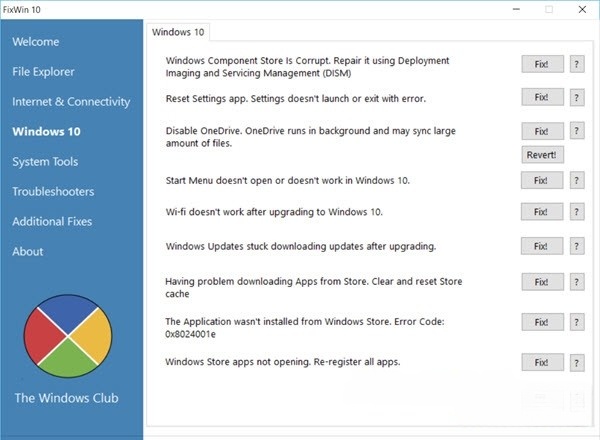 Bản sửa lỗi của Windows 10