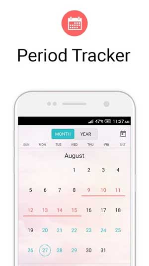 Flo giúp bạn theo dõi chu kỳ kinh nguyệt hiệu quả