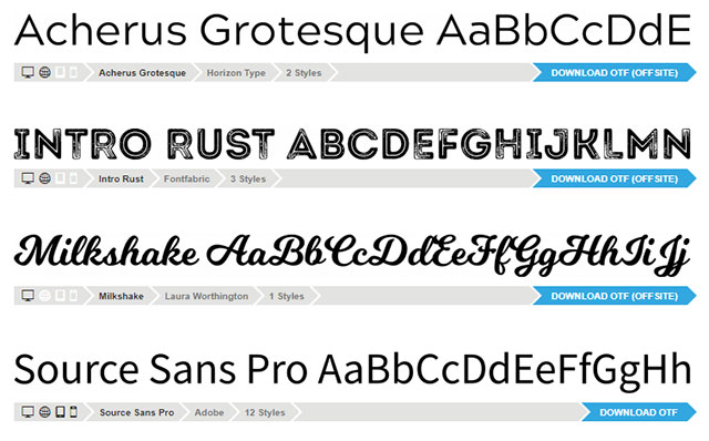 Font Squirrel cung cấp font chữ miễn phí dùng cho mục đích thương mại