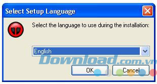 Chọn ngôn ngữ cài đặt