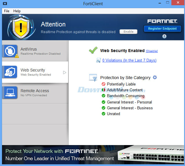 Tải FortiClient FortiClient