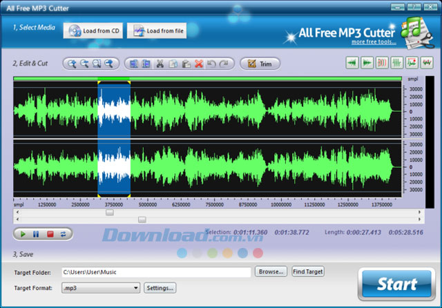 Download FreeMP3Cutter miễn phí FreeMP3Cutter