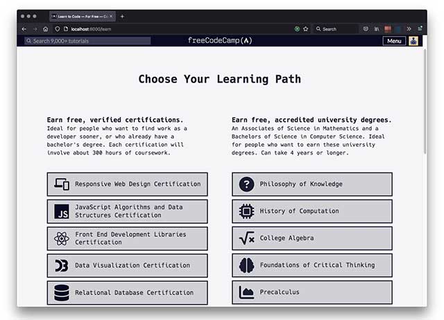 freeCodeCamp là nền tảng học lập trình online miễn phí và phi lợi nhuận
