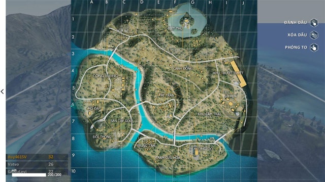 Bản đồ Đảo Thiên Đường trong Garena Free Fire