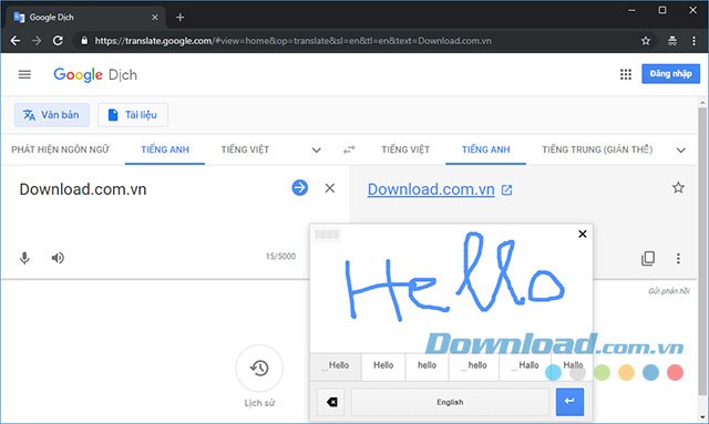 Nhập văn bản bằng giọng nói