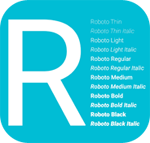  Google Fonts Roboto  icon