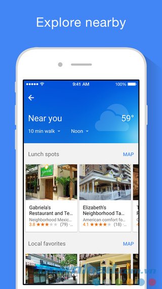 Khám phá địa điểm lân cận