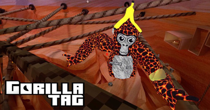 Bạn chơi trong vai một con khỉ đột trong game VR Gorilla Tag