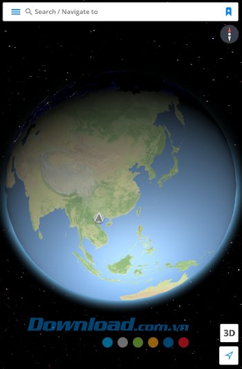 Dễ dàng thu phóng bản đồ trên GPS Navigation & Maps Sygic Dễ dàng thu phóng bản đồ trên GPS Navigation & Maps Sygic