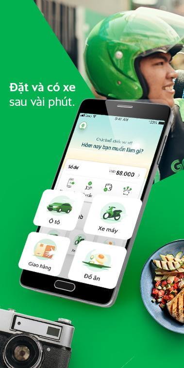 Đặt xe nhanh chóng với Grab cho Android