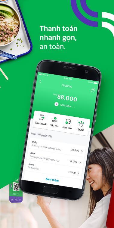 Đặt xe và thanh toán trực tiếp trên GrabTaxi for Android