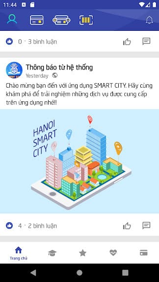 Ứng dụng Hà Nội SmartCity cho Android