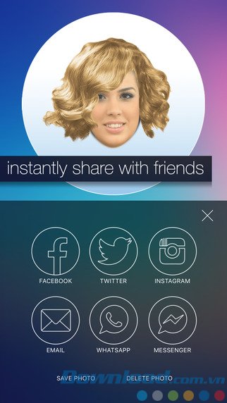 Chia sẻ tóc mới với bạn bè Chia sẻ tóc mới với bạn bè