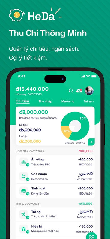 Quản lý thu chi thông minh