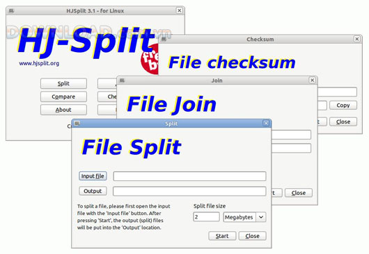 HJSplit for Linux