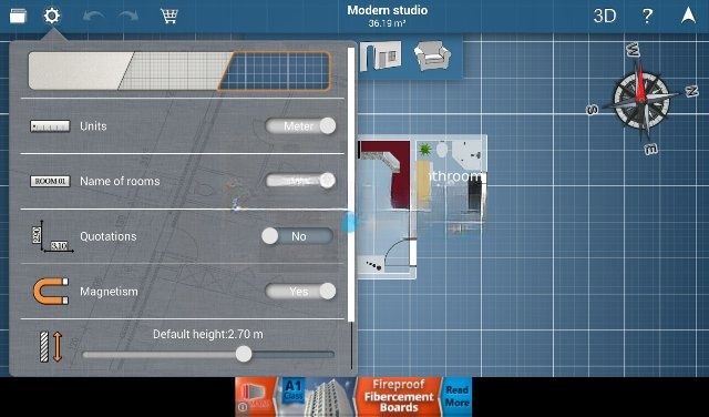 Home Design 3D Mobile cho phép xem phối cảnh bản vẽ 3D ngay trên di động