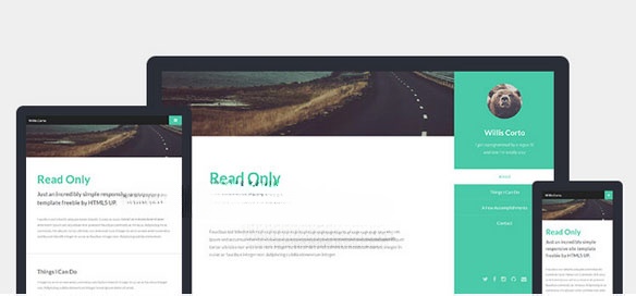 Giao diện của Read Only HTML5 UP