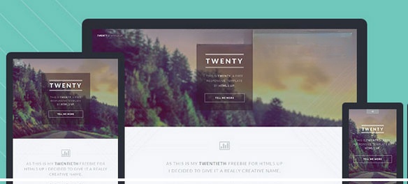 Giao diện của Twenty HTML5 UP