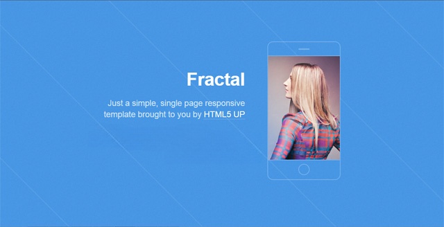 Template Fractal trên máy tính HTML5 UP