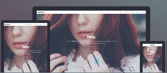 Giao diện của Big Picture HTML5 UP