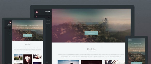 Giao diện của Prologue HTML5 UP