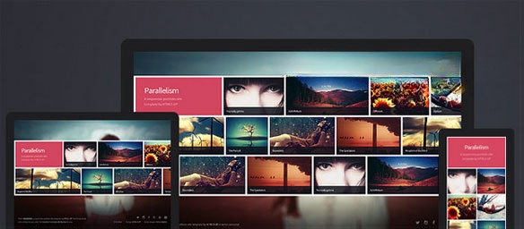 Giao diện của Parallelism HTML5 UP