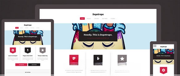 Giao diện của Dopetrope HTML5 UP