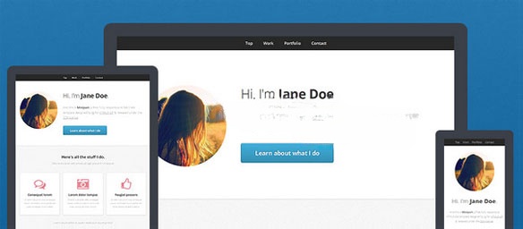 Giao diện của Miniport HTML5 UP